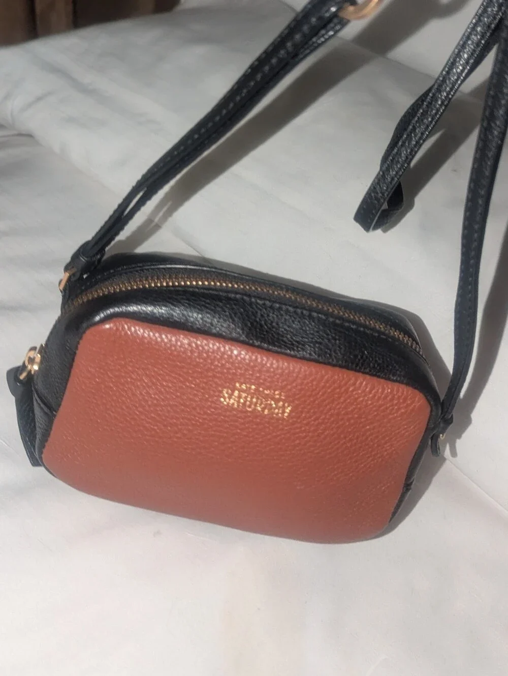 Kate Spade Saturday Mini Crossbody in Brown and Black